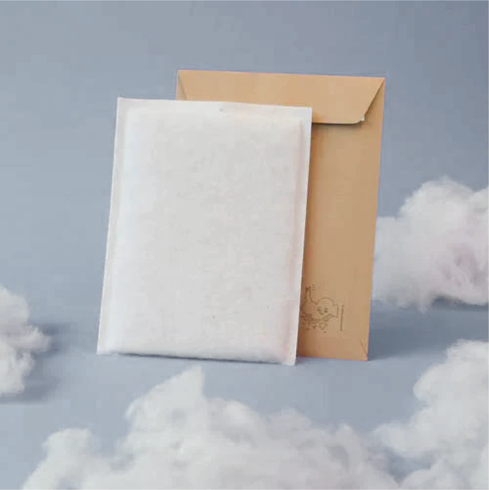BioGaia envelope made of wool