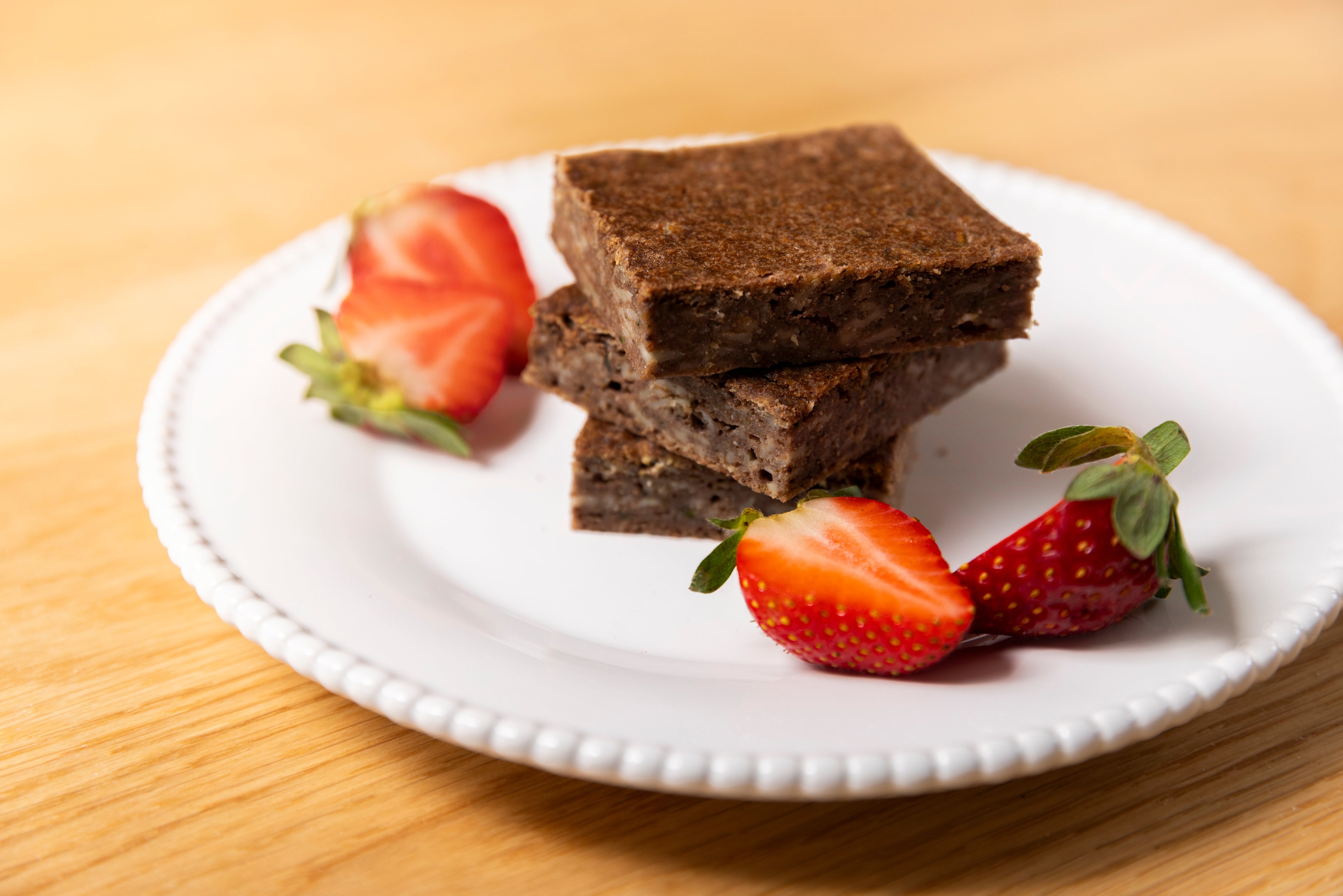 Low FODMAP Gooey Chocolate Courgette Brownies